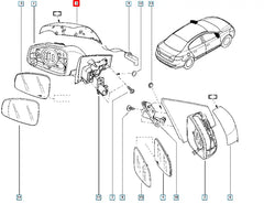 Megane Yan Ayna Kapağı Şema