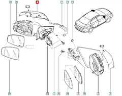 Fluence Yan Ayna Kapağı Şema