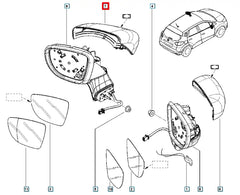 Captur Yan Ayna Kapağı Şema