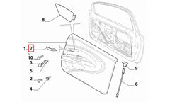 Linea Bagaj Dış Açma Kolu Şema