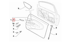 Linea Kapı İç Açma Kolu Şema