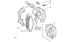 Bravo Fren Kaliper Balata Yayı Şema