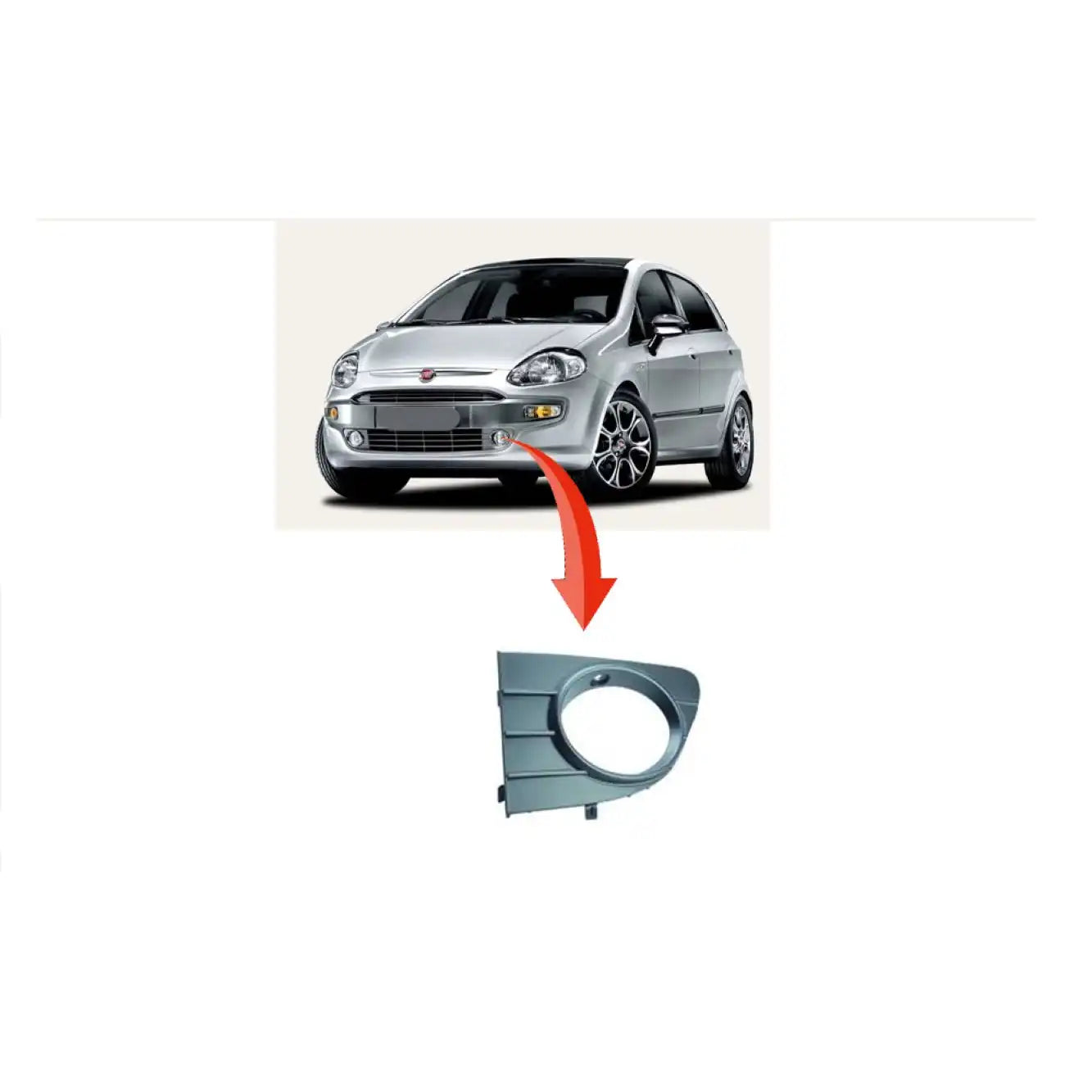 Grande Punto Sis Farı Çerçevesi Montaj