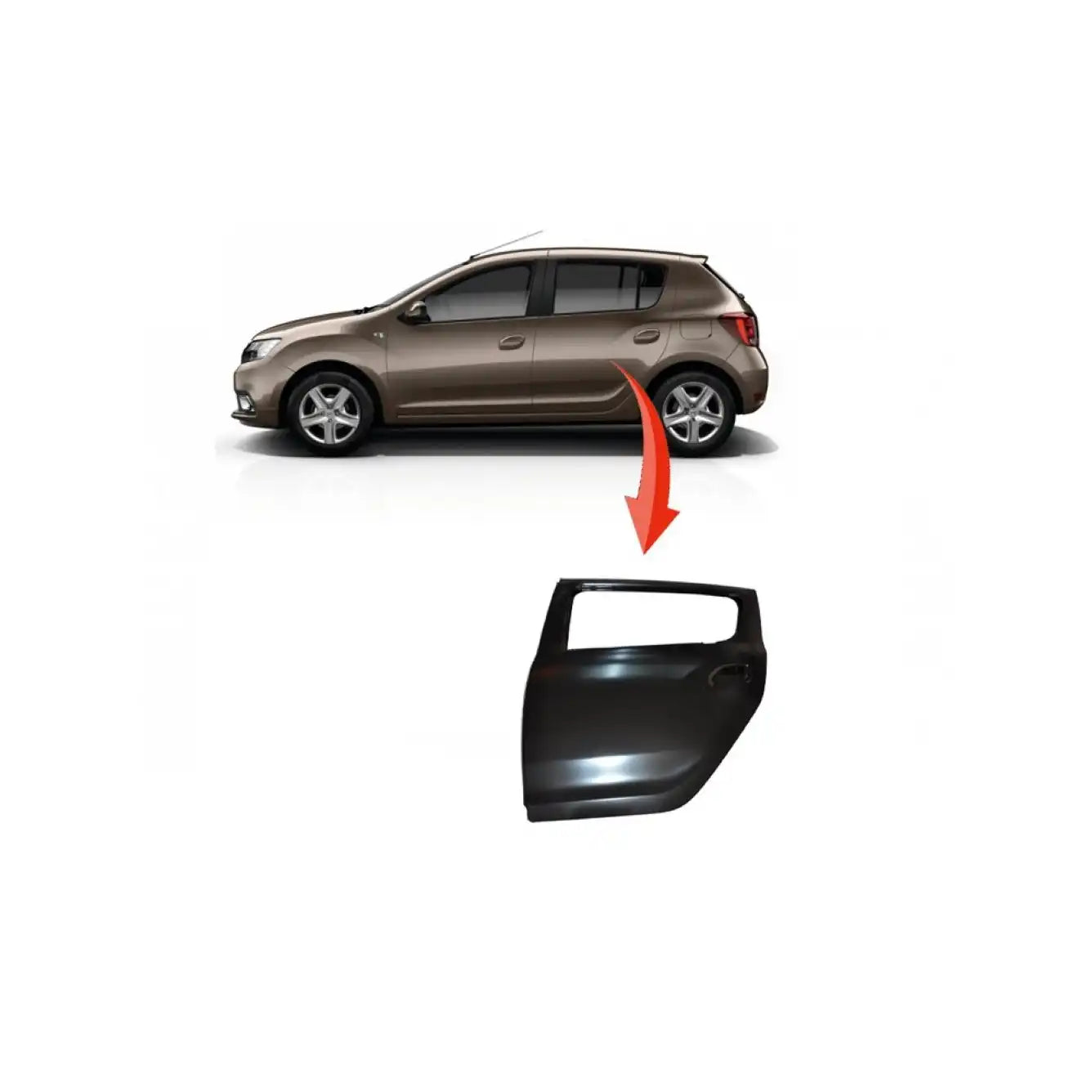 Sandero Kapı Komple Montaj