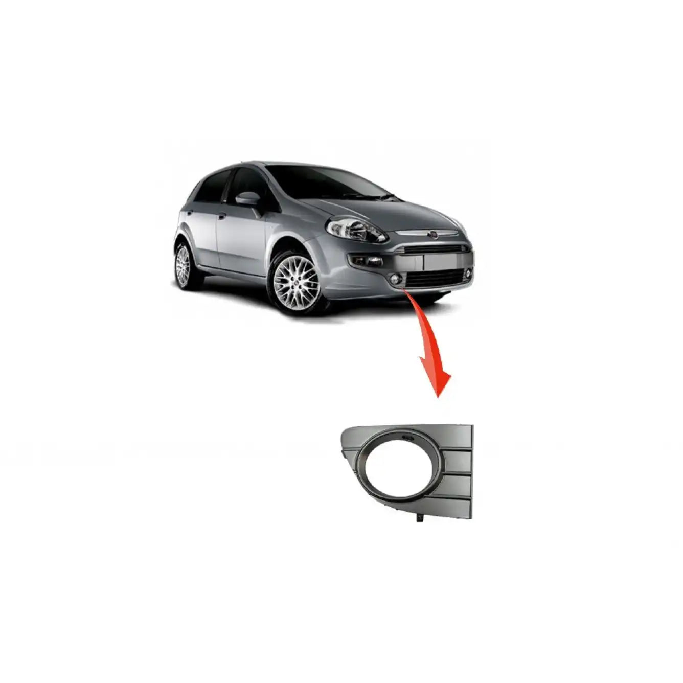 Grande Punto Sis Farı Çerçevesi Montaj