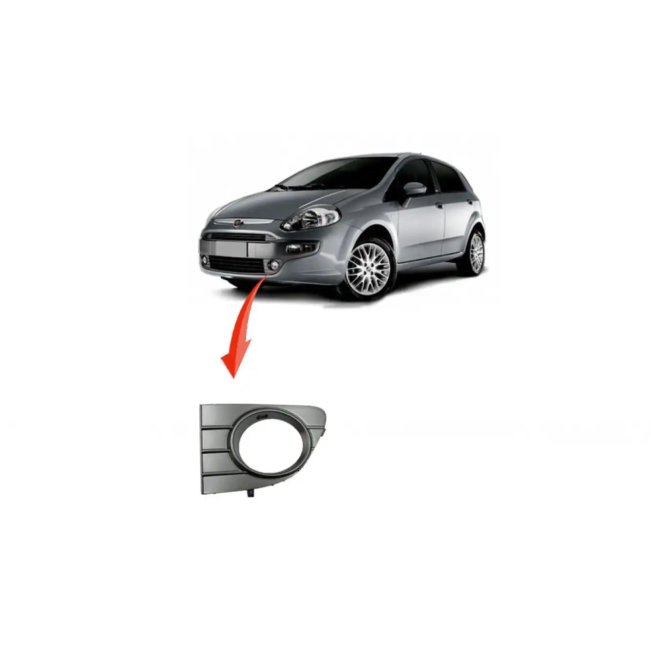 Grande Punto Sis Farı Çerçevesi Montaj