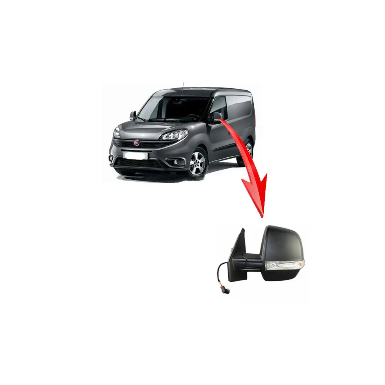 Doblo Yan Ayna Montaj