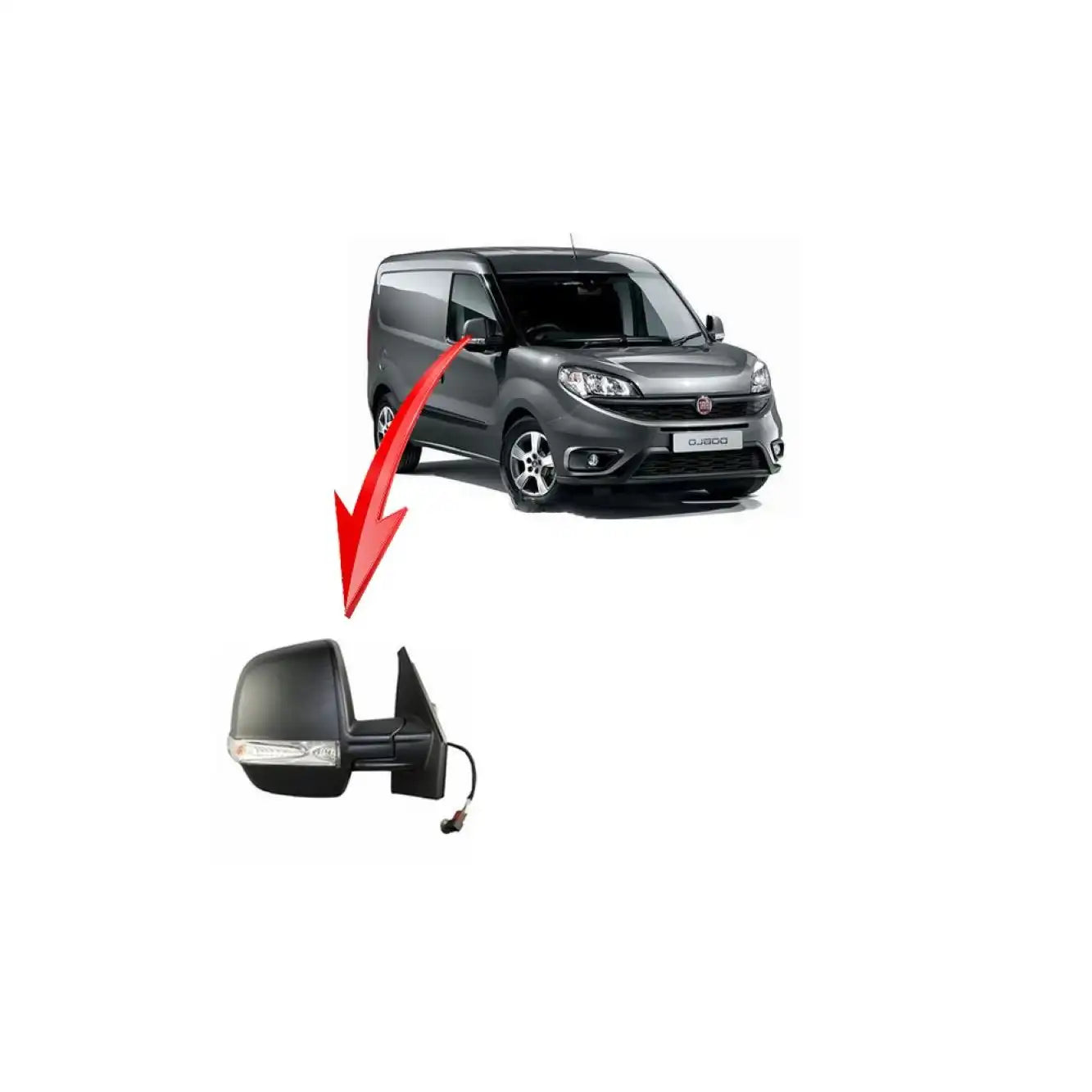 Doblo Yan Ayna Montaj