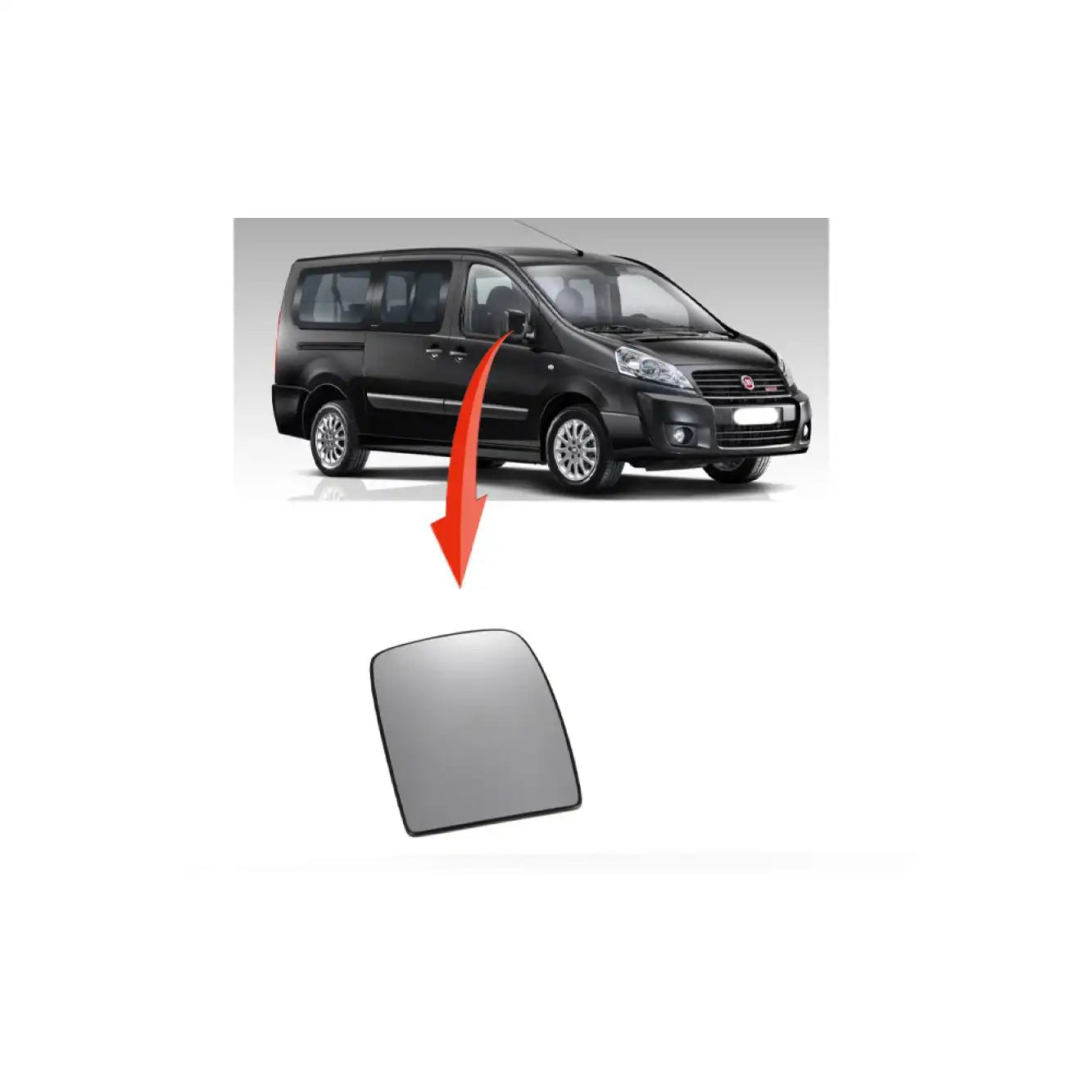 Scudo Yan Ayna Camı Montaj