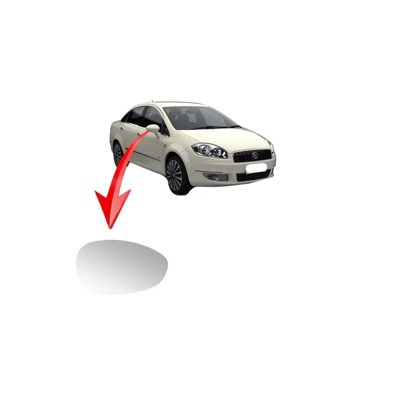 Grande Punto Yan Ayna Camı Montaj