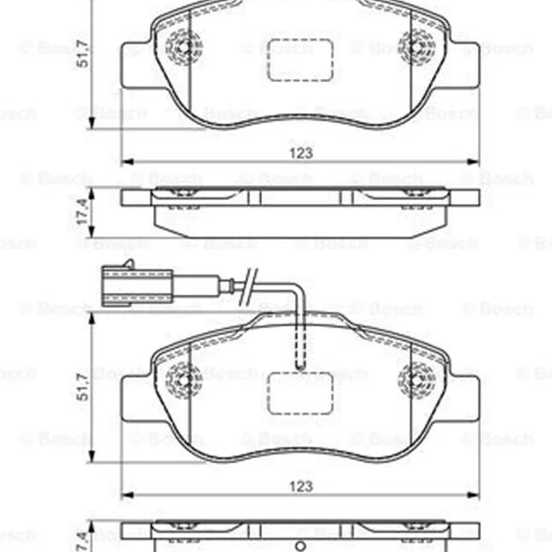 Linea Ön Fren Balatası 2007-2015 Bosch 77364637