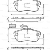 Linea Ön Fren Balatası 2007-2015 Bosch 77364637