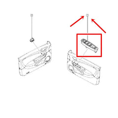 Megane Cam Ve Ayna Kumanda Butonu
