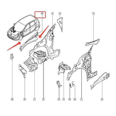 Megane Çamurluk Bağlantı Sacı
