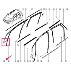 Clio Kapı Cam Fitili Klipsi