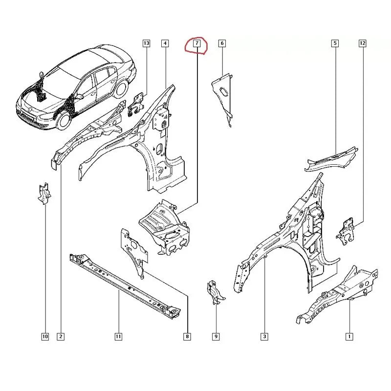 Megane Motor Ön Bağlantı Takozu Bağlantı Ayağı