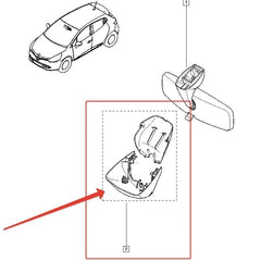 Clio İç Ayna Çerçeve Plastiği