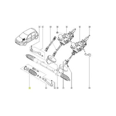 Megane Direksiyon Rot Kolu Ve Körük Seti