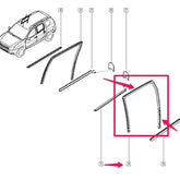 Duster Kapı Cam Fitili