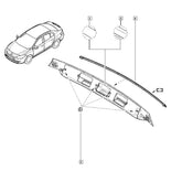 Fluence Bagaj Kapağı Dış Kaplama Plastiği