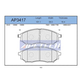 Koleos Ön Fren Balatası