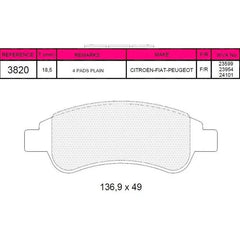 Ducato Arka Fren Balatası