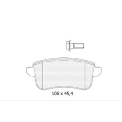 Fluence Arka Fren Balatası