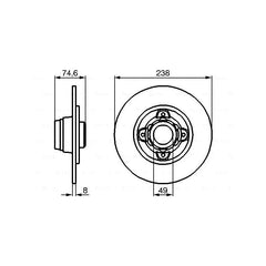 Clio Arka Fren Diski