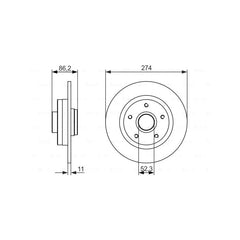 Megane Arka Fren Diski