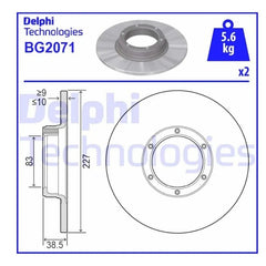 12 Toros Ön Fren Diski