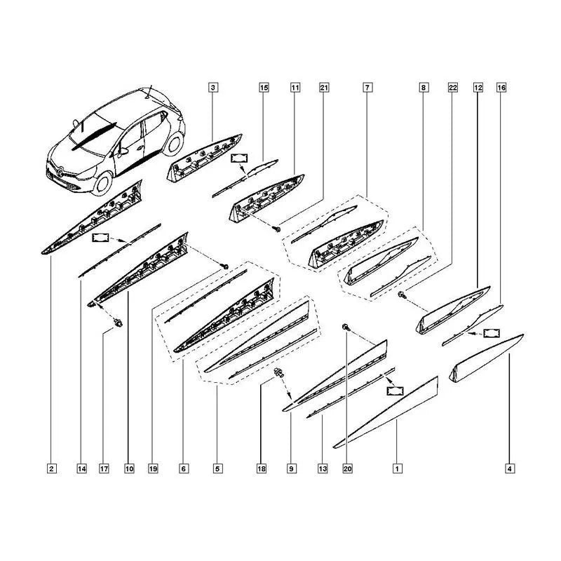 Clio Kapı Çıtası