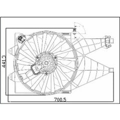 Linea Fan Motoru Komple