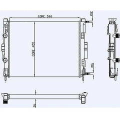 Megane Motor Su Radyatörü