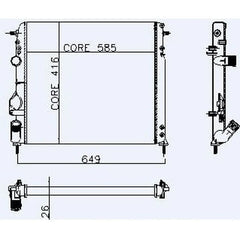 Logan Motor Su Radyatörü