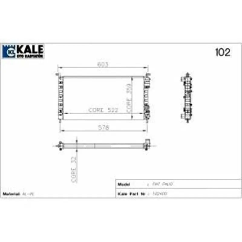 Egea Motor Su Radyatörü Egea Motor Su Radyatörü