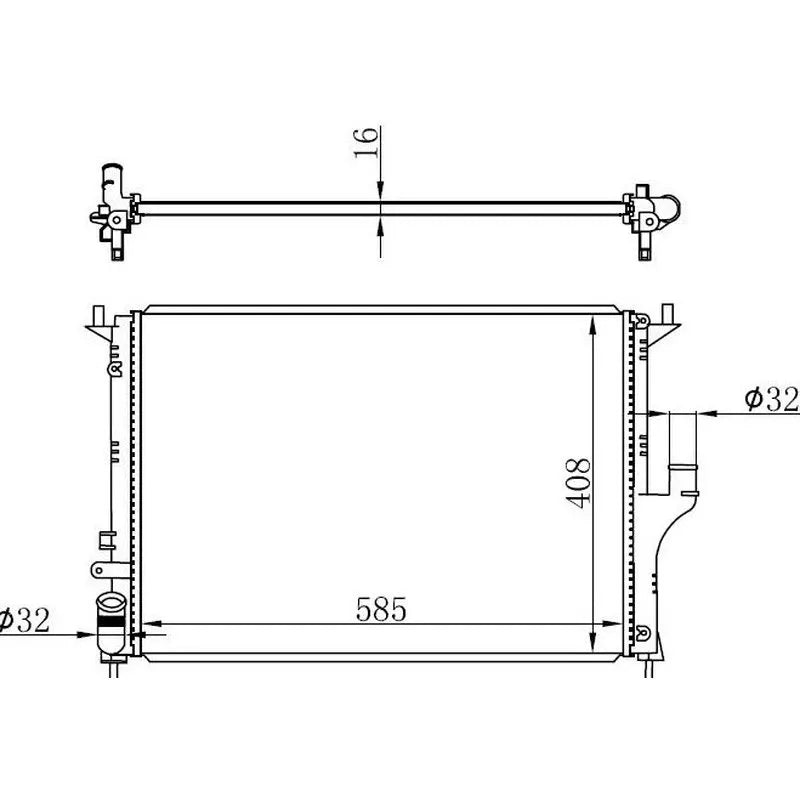 Logan Motor Su Radyatörü