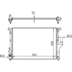Logan Motor Su Radyatörü
