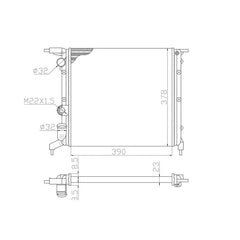 Megane Motor Su Radyatörü