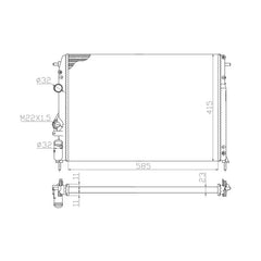 Megane Motor Su Radyatörü