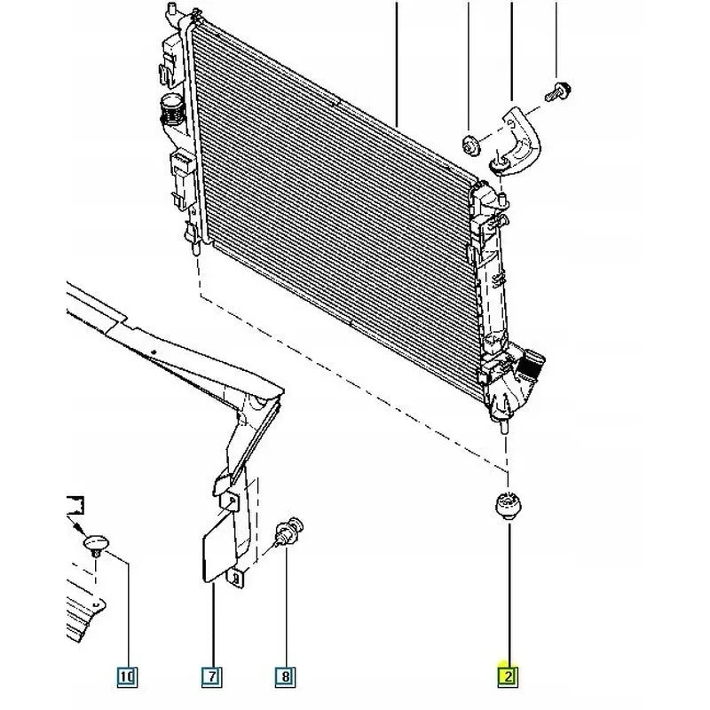 Duster Radyatör Bağlantı Ayağı