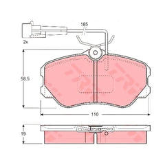 164 Ön Fren Balatası
