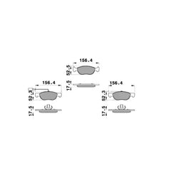 147 Ön Fren Balatası