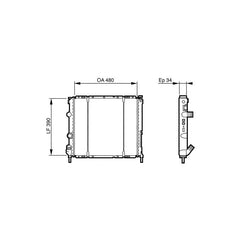 Clio Motor Su Radyatörü