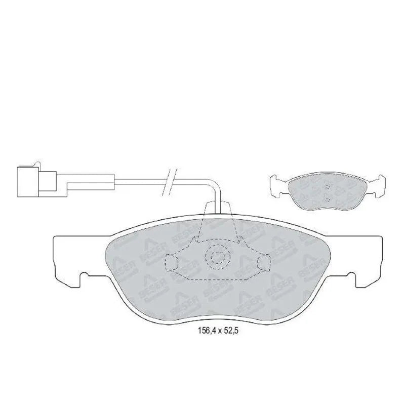Alfa 145 Ön Fren Balatası 1997-1999 Ferbe 71753042