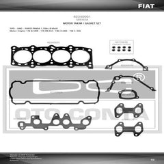 Palio Motor Contası Takım Alt + Üst 1997-2006