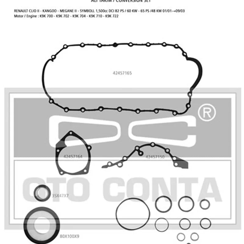 Captur Motor Contası Takım Alt 2013-2019