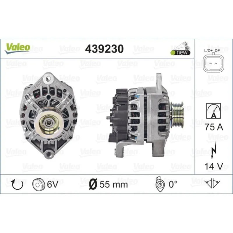 Laguna Alternatör 2003-2007 Valeo 7700105333