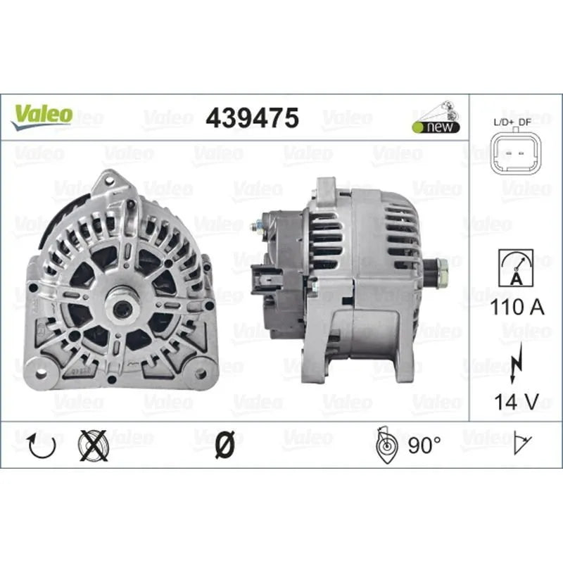Captur Alternatör 2013-2019 Valeo 7701474416