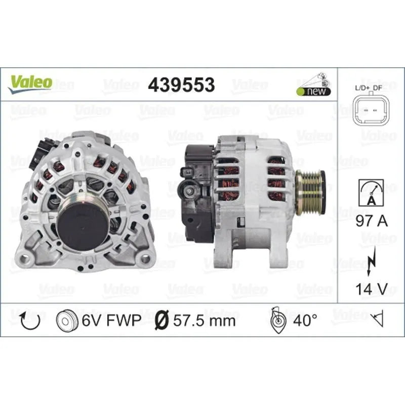 Ducato Alternatör 1995-2006 Valeo 9642880480
