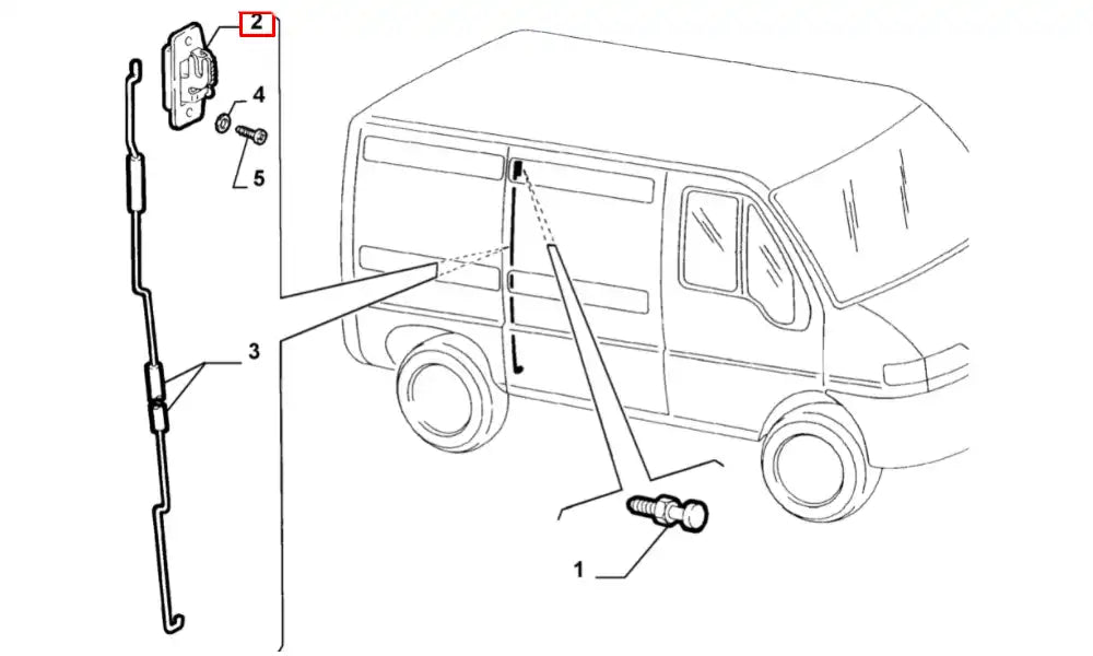 Ducato Kapı Kilit Karşılığı Şema